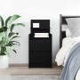 Black bedside table with 2 drawers, 38x34x80 cm by , Nightstands - Ref: Foro24-861357, Price: 58,70 €, Discount: %