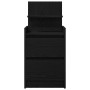 Black bedside table with 2 drawers, 38x34x80 cm by , Nightstands - Ref: Foro24-861357, Price: 58,70 €, Discount: %