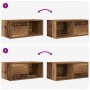 Muebles de TV 2 uds 60x31x25,5 cm Madera ingeniería envejecida by , TV Furniture - Ref: Foro24-861451, Price: 63,97 €, Discou...