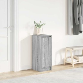 Zapatero gris Sonoma 29,5x34x76 cm madera de ingeniería by , Shoe racks and shoe organizers - Ref: Foro24-861864, Price: 50,2...