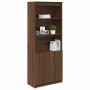 Aparador alto madera de ingeniería marrón roble 70x35x180 cm von , Sideboards - Ref: Foro24-3328477, Preis: 113,69 €, Rabatt: %