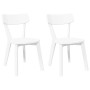 Esszimmerstühle, 2 Stück Massivholz aus weißem Kautschuk von , Essstühle - Ref: Foro24-4102433, Preis: 120,13 €, Rabatt: %