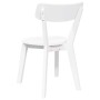 Esszimmerstühle, 2 Stück Massivholz aus weißem Kautschuk von , Essstühle - Ref: Foro24-4102433, Preis: 120,13 €, Rabatt: %