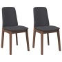 Sillas de comedor con cojines 2 uds madera maciza marrón caucho de , Sillas de comedor - Ref: Foro24-4102444, Precio: 132,43 ...
