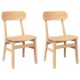 Esszimmerstühle, 2 Stück Massivholz aus Kautschuk von , Essstühle - Ref: Foro24-4102438, Preis: 151,79 €, Rabatt: %