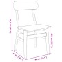 Esszimmerstühle, 2 Stück Massivholz aus Kautschuk von , Essstühle - Ref: Foro24-4102438, Preis: 151,79 €, Rabatt: %