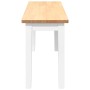 Bank 110 cm Massivholz weißer Kautschuk von , Ess- und Küchenbänke - Ref: Foro24-4102607, Preis: 85,92 €, Rabatt: %