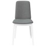 Dining chairs with cushions 2 units solid white rubber wood by , dining chairs - Ref: Foro24-4102446, Price: 123,88 €, Discou...