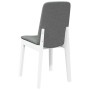 Esszimmerstühle mit Kissen, 2 Stück Massivholz, weißer Kautschuk von , Essstühle - Ref: Foro24-4102446, Preis: 123,88 €, Raba...