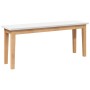 Solid Rubber Wood 110 cm Bank by , Dining and kitchen benches - Ref: Foro24-4102605, Price: 80,08 €, Discount: %