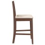 Bar stools with 2 solid wood brown rubber cushions by , Kitchen stools - Ref: Foro24-4102555, Price: 136,92 €, Discount: %