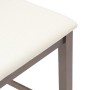Barhocker mit 2 massiven Holzpolstern in braunem Kautschuk. von , Küchenhocker - Ref: Foro24-4102555, Preis: 136,92 €, Rabatt: %