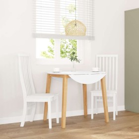 Dining chairs, 2 units, solid white rubberwood. by , dining chairs - Ref: Foro24-4102459, Price: 150,43 €, Discount: %