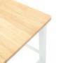 Barhocker 2 Stück Massivholz Weiß Gummi von , Küchenhocker - Ref: Foro24-4102560, Preis: 136,84 €, Rabatt: %