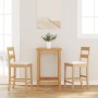 Barhocker mit 2 Sitzkissen aus massivem Naturkautschukholz von , Küchenhocker - Ref: Foro24-4102557, Preis: 137,37 €, Rabatt: %