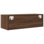 TV-Möbel aus braunem Eichenfurnierholz, 80x31x25,5 cm. von , TV-Möbel - Ref: Foro24-861466, Preis: 45,02 €, Rabatt: %