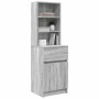 Gray Sonoma bedside table 39x35x125 cm engineered wood by , Nightstands - Ref: Foro24-861315, Price: 81,42 €, Discount: %