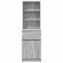 Gray Sonoma bedside table 39x35x125 cm engineered wood by , Nightstands - Ref: Foro24-861315, Price: 81,42 €, Discount: %