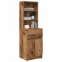 Mesilla de noche madera antigua 39x35x125cm Madera ingeniería de , Mesitas de noche - Ref: Foro24-861317, Precio: 70,65 €, De...