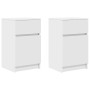 Nachttische 2 Stk. Weißes Ingenieurholz 39x35x65cm von , Nachttische - Ref: Foro24-861320, Preis: 94,60 €, Rabatt: %