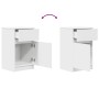 Nachttische 2 Stk. Weißes Ingenieurholz 39x35x65cm von , Nachttische - Ref: Foro24-861320, Preis: 94,60 €, Rabatt: %
