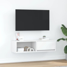 White TV stand 100x31x25.5 cm made of engineered wood by , TV Furniture - Ref: Foro24-861472, Price: 56,28 €, Discount: %