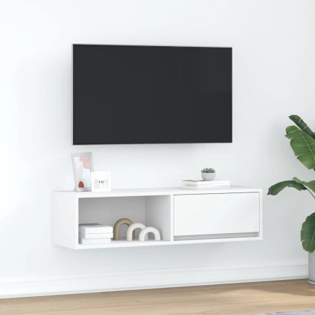 Weißes TV-Möbel 100x31x25,5 cm aus Ingenieurholz von , TV-Möbel - Ref: Foro24-861472, Preis: 56,28 €, Rabatt: %