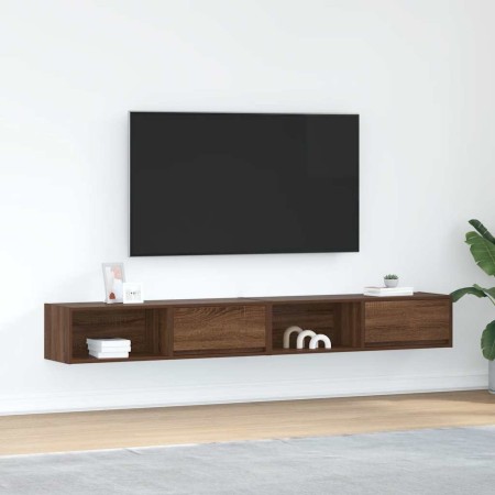 TV-Möbel 2 Stück Eiche braun 100x31x25,5cm Ingenieurholz von , TV-Möbel - Ref: Foro24-861485, Preis: 96,21 €, Rabatt: %
