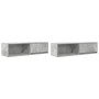 Muebles de TV 2 uds gris hormigón 100x31x25,5 cm de , Muebles TV - Ref: Foro24-861479, Precio: 94,43 €, Descuento: %