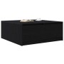 Schwarzer Eichenholz-Couchtisch mit Schubladen 100x100x40 cm von , Couchtisch - Ref: Foro24-3328400, Preis: 150,10 €, Rabatt: %