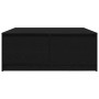 Schwarzer Eichenholz-Couchtisch mit Schubladen 100x100x40 cm von , Couchtisch - Ref: Foro24-3328400, Preis: 150,10 €, Rabatt: %