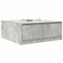 Center table with concrete gray drawers 100x100x40 cm by , Coffee table - Ref: Foro24-3328402, Price: 140,18 €, Discount: %