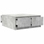 Mesa de centro con cajones gris hormigón 100x100x40 cm de , Mesas de centro - Ref: Foro24-3328402, Precio: 140,18 €, Descuent...