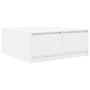 Weißer Couchtisch mit Schubladen 100x100x40 cm von , Couchtisch - Ref: Foro24-3328399, Preis: 144,39 €, Rabatt: %