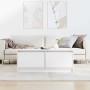 Weißer Couchtisch mit Schubladen 100x100x40 cm von , Couchtisch - Ref: Foro24-3328399, Preis: 144,39 €, Rabatt: %