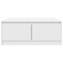 Weißer Couchtisch mit Schubladen 100x100x40 cm von , Couchtisch - Ref: Foro24-3328399, Preis: 144,39 €, Rabatt: %