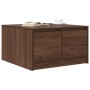 Center table with brown oak drawers 70.5x70x40 cm by , Coffee table - Ref: Foro24-3328414, Price: 106,46 €, Discount: %