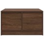Center table with brown oak drawers 70.5x70x40 cm by , Coffee table - Ref: Foro24-3328414, Price: 106,46 €, Discount: %