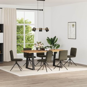 Dining chairs 6 pcs. Military green synthetic suede leather by , dining chairs - Ref: Foro24-3315651, Price: 336,03 €, Discou...