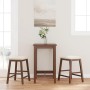 Barhocker mit 2 massiven braunen Gummiholzpolstern. von , Küchenhocker - Ref: Foro24-4102576, Preis: 106,96 €, Rabatt: %