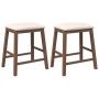 Barhocker mit 2 massiven braunen Gummiholzpolstern. von , Küchenhocker - Ref: Foro24-4102576, Preis: 106,96 €, Rabatt: %