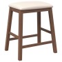 Barhocker mit 2 massiven braunen Gummiholzpolstern. von , Küchenhocker - Ref: Foro24-4102576, Preis: 106,96 €, Rabatt: %