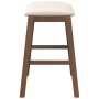 Barhocker mit 2 massiven braunen Gummiholzpolstern. von , Küchenhocker - Ref: Foro24-4102576, Preis: 106,96 €, Rabatt: %