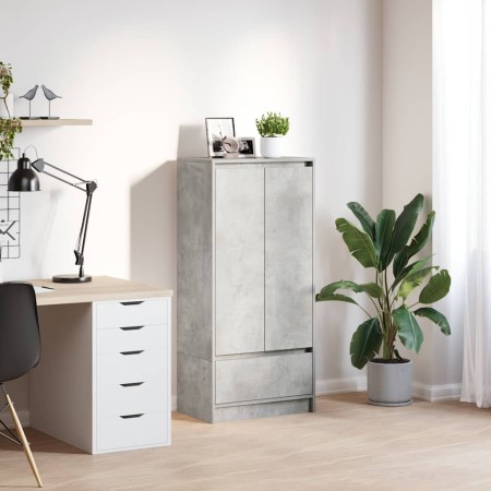 Schrank mit Betonschublade in Grau, 55,5x34x119,5 cm. von , Sideboards - Ref: Foro24-861646, Preis: 93,70 €, Rabatt: %