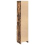 Hoher Vitrinenschrank aus geräucherter Eiche 37,5x35x180 cm aus Ingenieurholz von , Sideboards - Ref: Foro24-861665, Preis: 9...