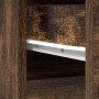 Hoher Vitrinenschrank aus geräucherter Eiche 37,5x35x180 cm aus Ingenieurholz von , Sideboards - Ref: Foro24-861665, Preis: 9...