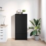 Schrank mit schwarzer Eichenlade 55,5x34x119,5 cm von , Sideboards - Ref: Foro24-861644, Preis: 99,01 €, Rabatt: %
