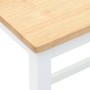 Barhocker 2 Stück Massivholz Weißgummi von , Küchenhocker - Ref: Foro24-4102581, Preis: 108,34 €, Rabatt: %