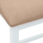 Barhocker mit 2 Stück massiven weißen Gummiholz-Sitzkissen. von , Küchenhocker - Ref: Foro24-4102583, Preis: 106,96 €, Rabatt: %
