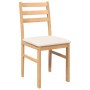 Dining chairs with cushions 2 units solid rubber wood by , dining chairs - Ref: Foro24-4102419, Price: 80,27 €, Discount: %